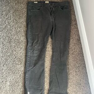 J. Crew Charcoal Corduroy Trousers
